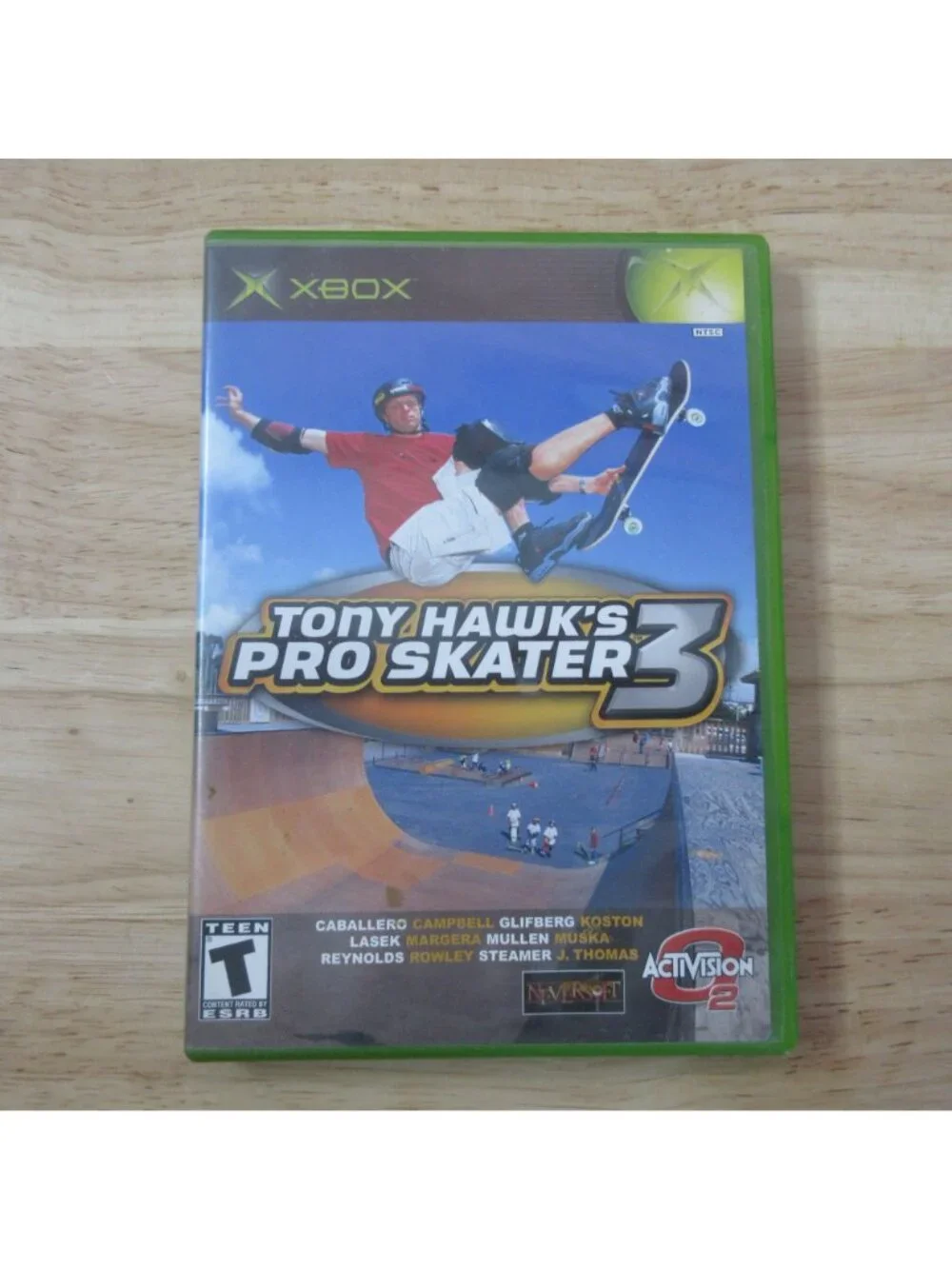 Tony Hawk's Pro Skater 3 Skateboarding (Microsoft Xbox, 2002) with Manual